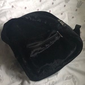 LA Hearts Velour backpack | Black